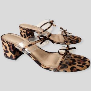 Cato Est. 1946 Comfort Leopard Print Slip on heels size 9M